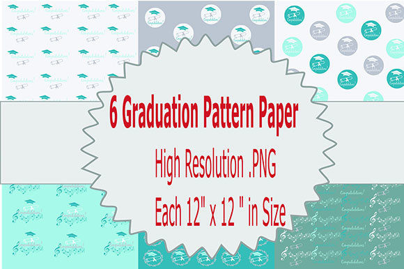 6 Graduation Pattern Paper for Creative Projects