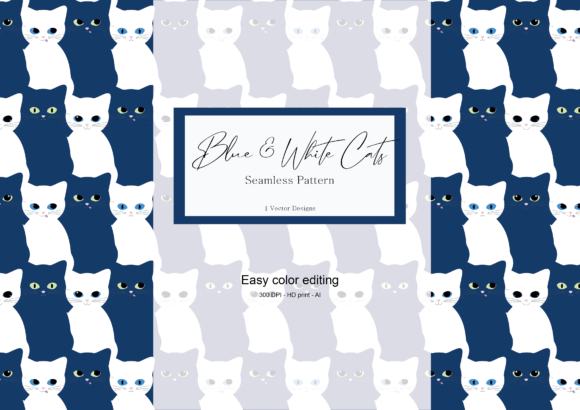 Blue and White Cats: A Stylish Addition to Modern Design Workflows