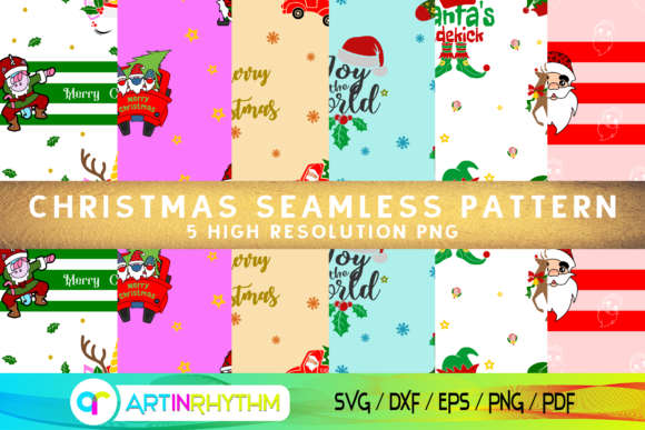 Christmas Seamless Pattern Digital Paper