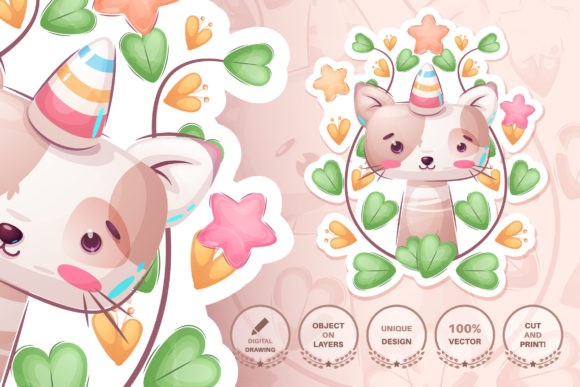 Cute Caticorn - Seamless Pattern: A Strategic Design Asset for Creatives and Businesses