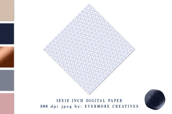 Dusty Blue Crystal Geode Digital Paper: A Magical Addition to Your Creative Projects