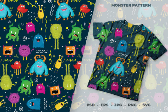 Exploring Pattern Monster SVG, PSD, JPG, PNG for Creative Projects