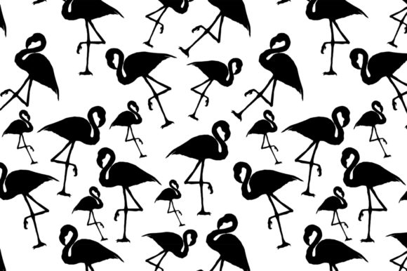 Flamingo Silhouette Seamless Pattern: A Versatile Design for Creative Projects