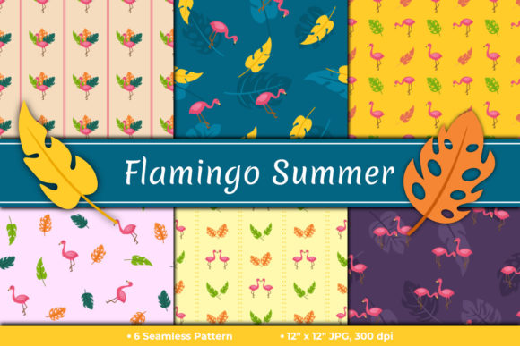 Flamingo Summer Seamless Pattern: A Versatile Design for Creative Projects