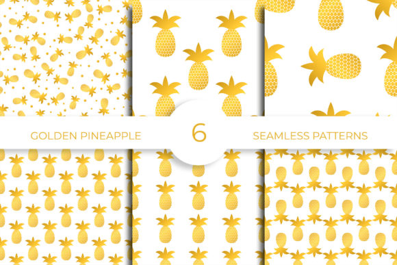 Golden Pineapple Seamless Pattern: A Versatile Design for Creative Projects