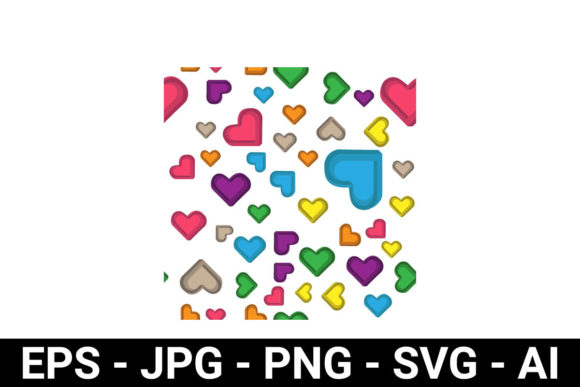 Impossible Colorful Heart Pattern: A Unique Design for Modern Creativity