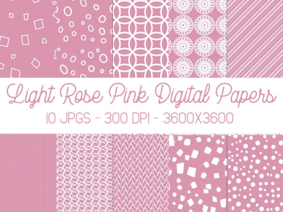 Light Rose Pink Digital Papers: A Versatile Resource for Creative Projects