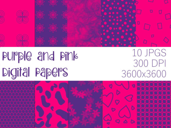 Purple and Pink Digital Papers: A Unique Resource for Creative Projects