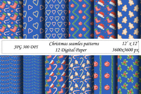 Watercolor Seamless Pattern Christmas: A Creative Resource for Designers